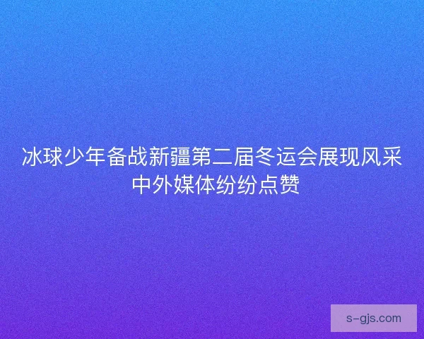冰球少年备战新疆第二届冬运会展现风采 中外媒体纷纷点赞