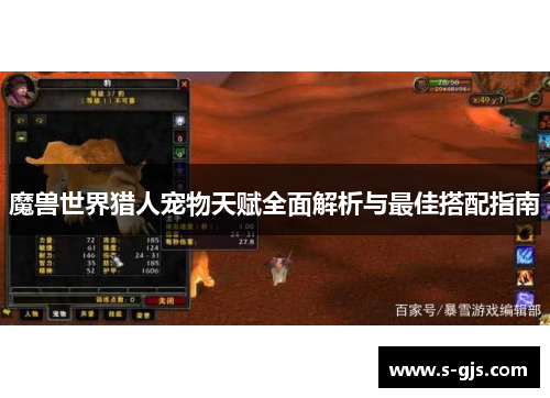 魔兽世界猎人宠物天赋全面解析与最佳搭配指南